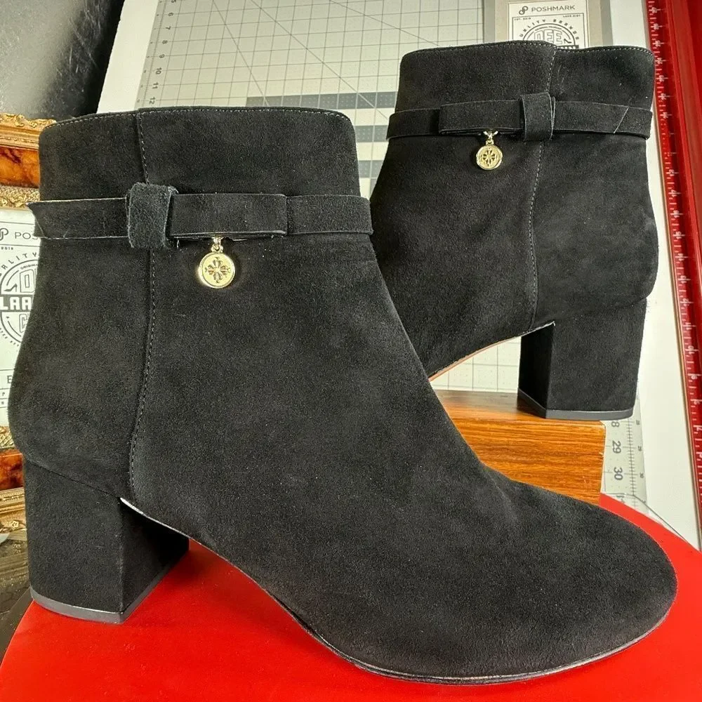 KATE SPADE ®  | DELINA BOOT | BLACK SUEDE | US-9.5B | XLNT |
